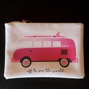 VW Bus Cosmetic Makeup Bag Tote  Clutch